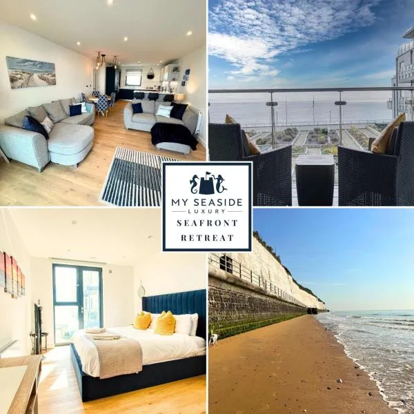 Seafront retreat - Beachfront Luxury Apartment with Panoramic Sea Views, Balcony & Parking space, hotel i Ramsgate