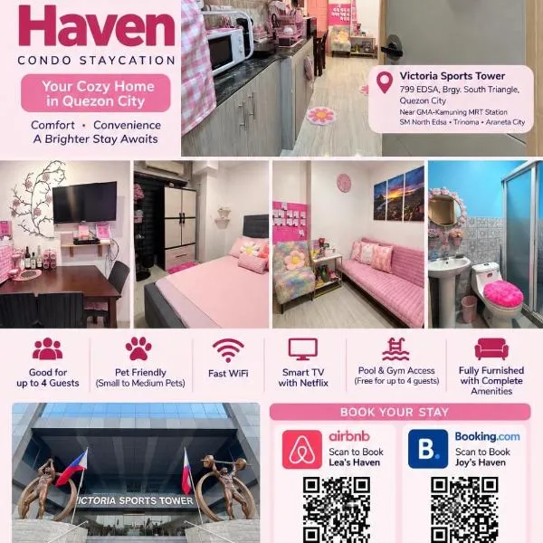 Joy's Haven at Victoria Sports Tower, hotel u Manili