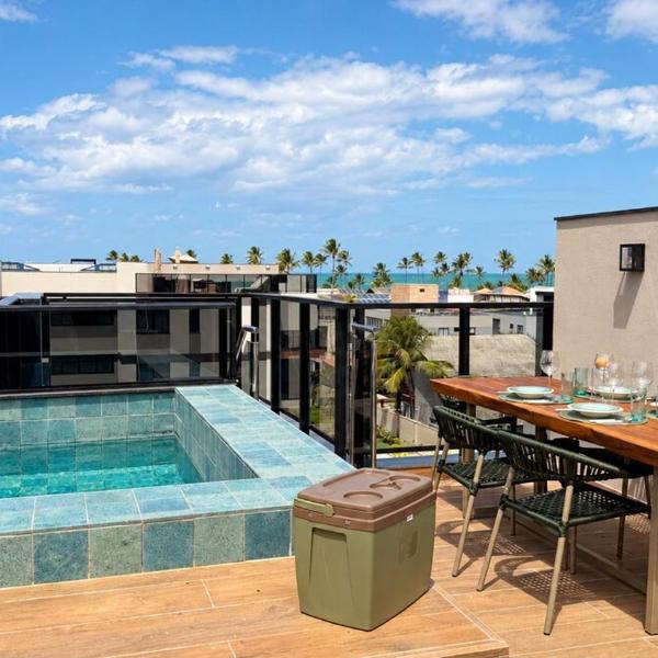 Rooftop com piscina privativa beira mar em Muro Alto - Cais Eco Residence - Foto 4