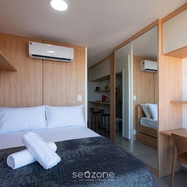 Studio em Cond. c/ Piscina e vista Mar CLF0601