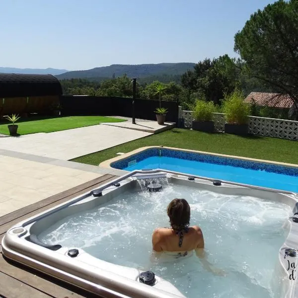 La Pépite d'Amour, villa 5 étoiles, spa privatif, sauna, piscine privée à volonté !, хотел в Sainte-Anastasie-sur-Issole
