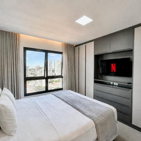 Loft Confortável e Elegante com Quarto Fechado