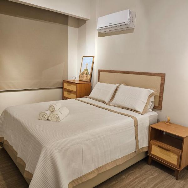Flat lindíssimo com Vista Praia, 4 min metrô!!