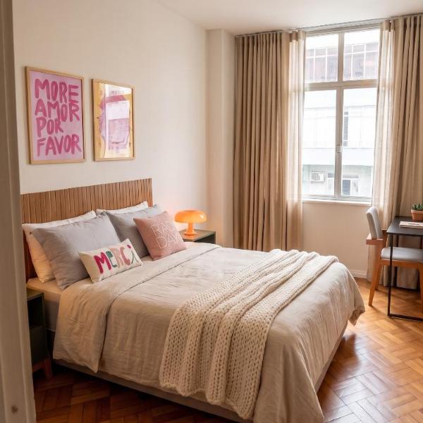 Quarto em Apartamento vista ao mar
