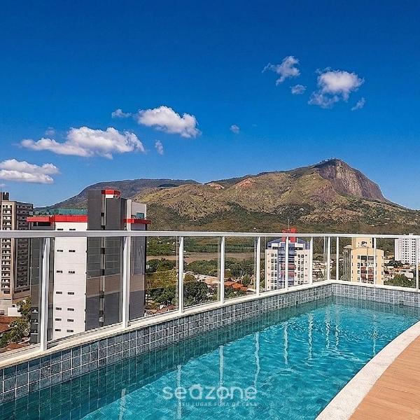 Studio em Cond. c/ Piscina e Vista Cid. MSU0903
