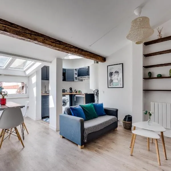 Charmant T2 au coeur de Toulouse quartier Carmes/Esquirol, hotell i Toulouse