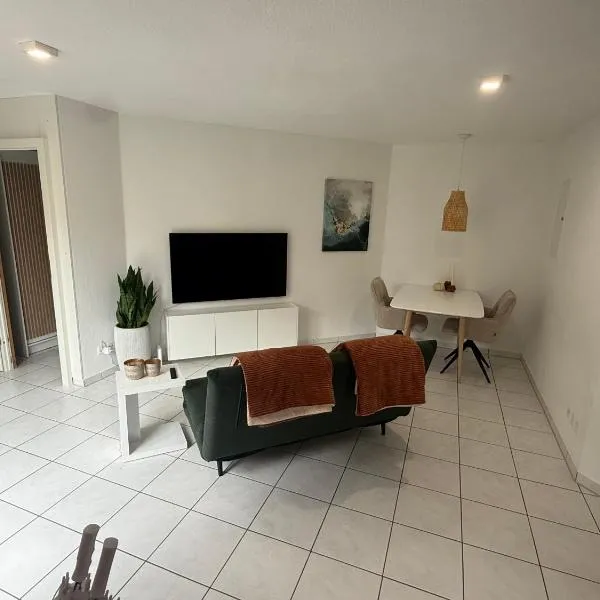 Terrassenwohnung mit Parkplatz, hotell i Wangen