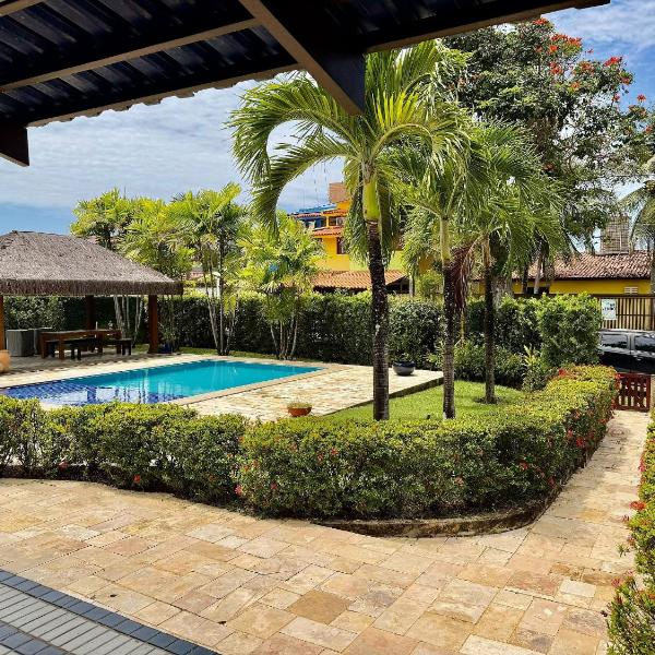 Piscina e churrasqueira em condomínio beira-mar - Foto 4