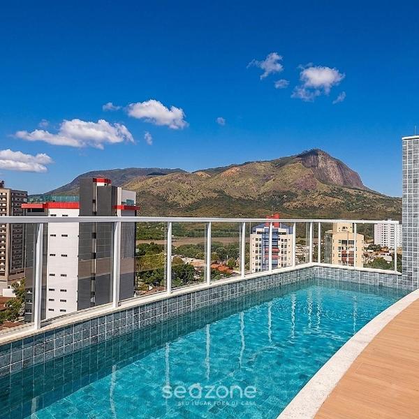 Studio em Cond. c/ Piscina e Vista Cid. MSU0405