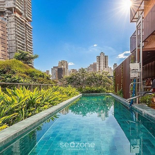 Studio c/ Varanda em Cond. c/ Piscina AIM0406