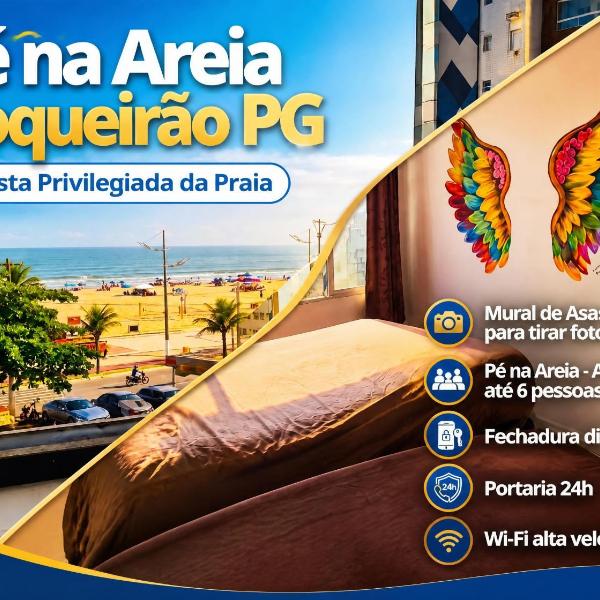 Apartamento Pé na Areia no Boqueirão - Vista Mar em Praia Grande