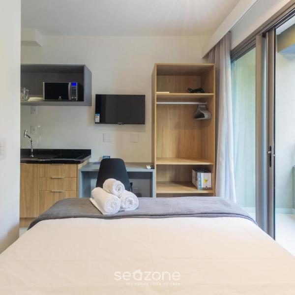 Studio em Cond. c/ Piscina e Terraço OJU0208