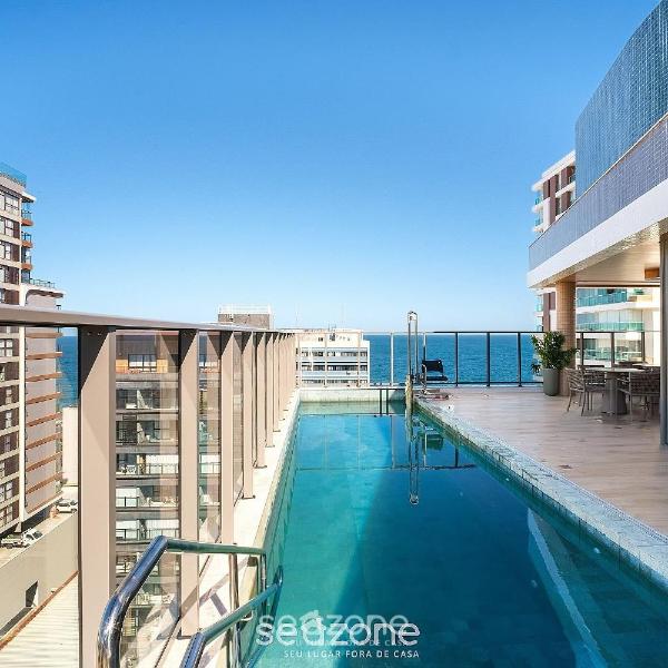 Studio em Cond. c/ Piscina e Vista Cid. OCB0501