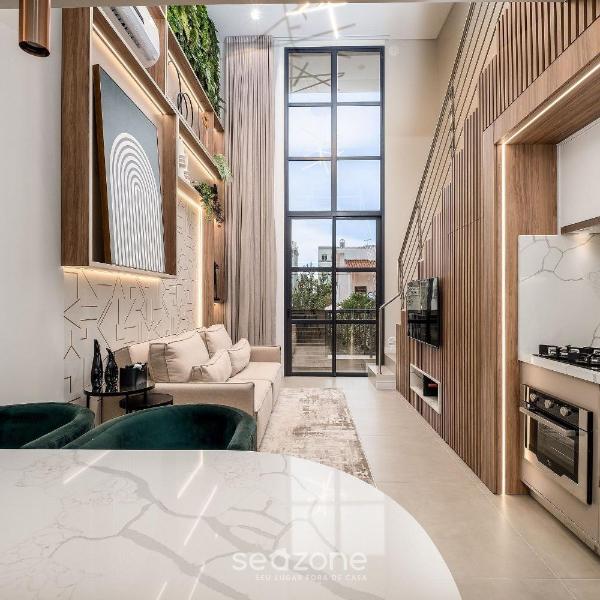 Duplex Design em Jurerê, Garagem e Churrasq JPR211