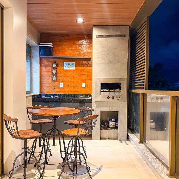 400m da Praia - Apartamento Completo com Churrasqueira