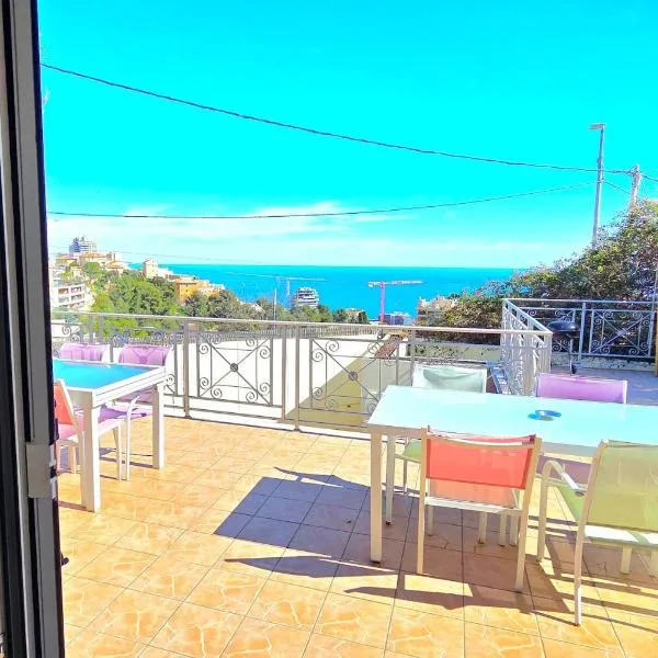 Villa vue mer avec terrasse et clim près de Monaco, hotel in Beausoleil