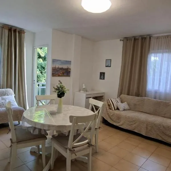 Sunny 1-BR apartment with AC and private terrace near the ocean, Hotel in Arona