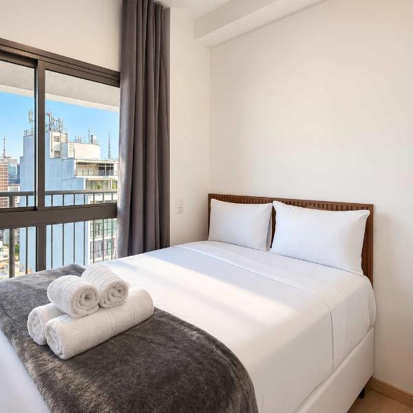 Apartamento elegante com vista perto da Paulista
