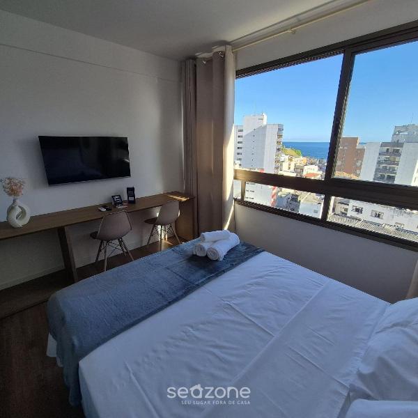 Studio em edf. c/ Piscina a 270m do Mar CAO0903
