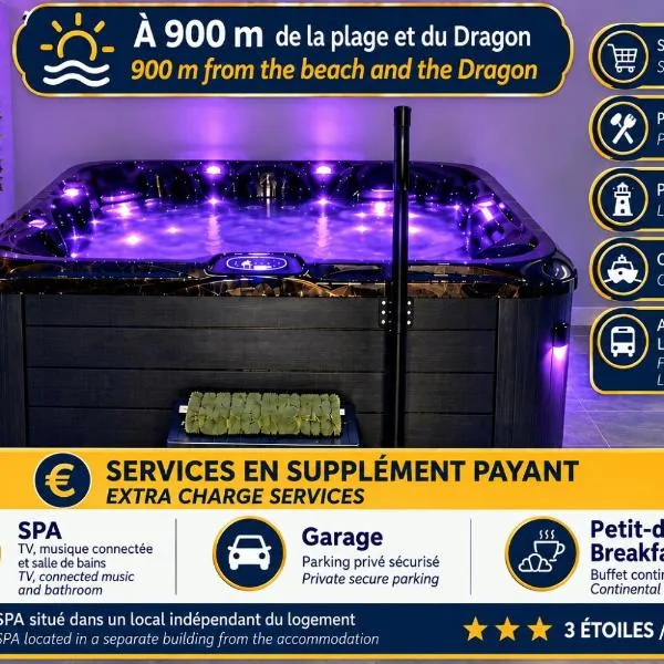 I - 3-Star Apt I Walk to Beach & Town I Paid Extras Spa, Garage & Breakfast, hotell i Calais