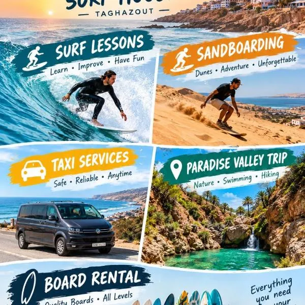 Adar surf house, хотел в Тагазут
