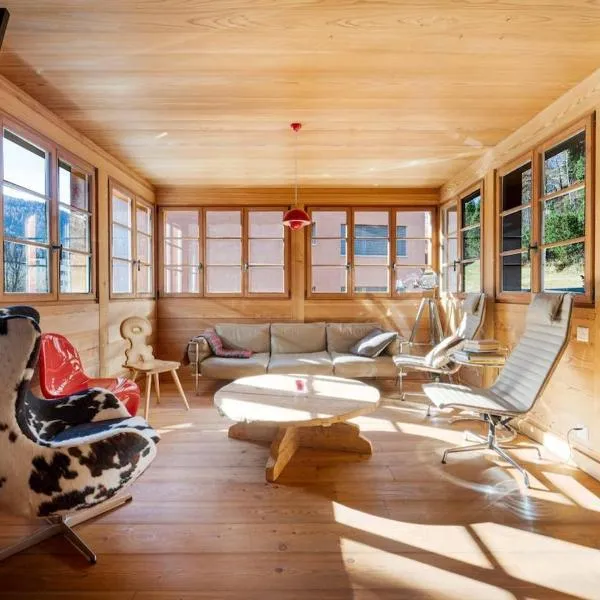 Viesnīca chalet st Moritz 3 bdr terrace Sanktmoricā