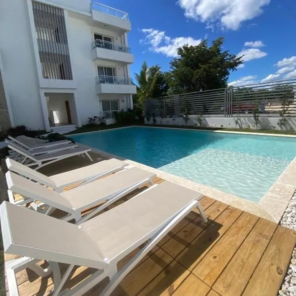Studio con piscina a 10 min de Playa Dominicus Coral Azul 105, hotel a Bayahibe