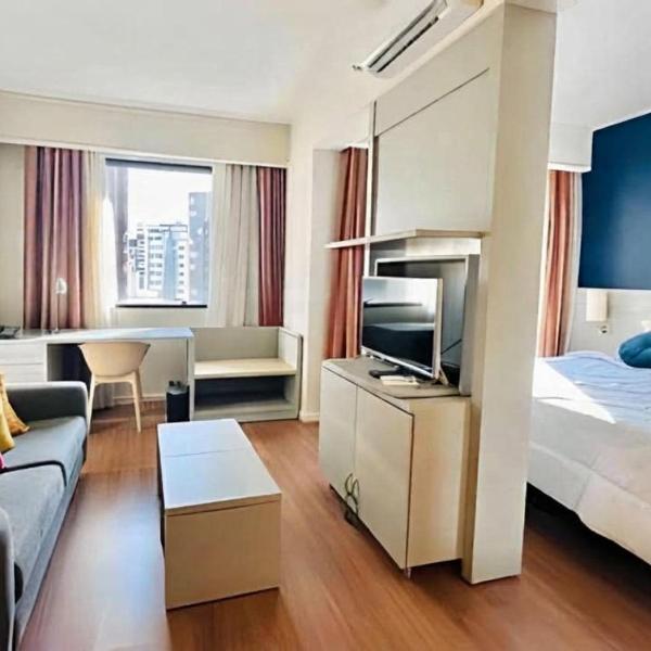 Flat 4 estrelas no Brascan - R Bandeira Paulista - Foto 2