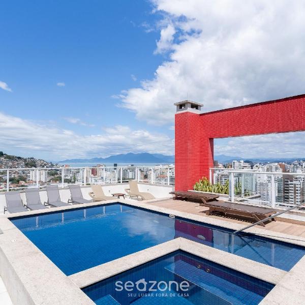 Aptos completos em prédio com piscina a 850m da Praia no Centro de Floripa - RIIs - Foto 4