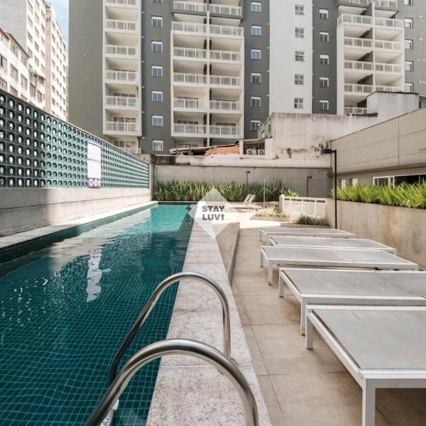 Studio Aconchegante com Varanda e Piscina - Foto 4
