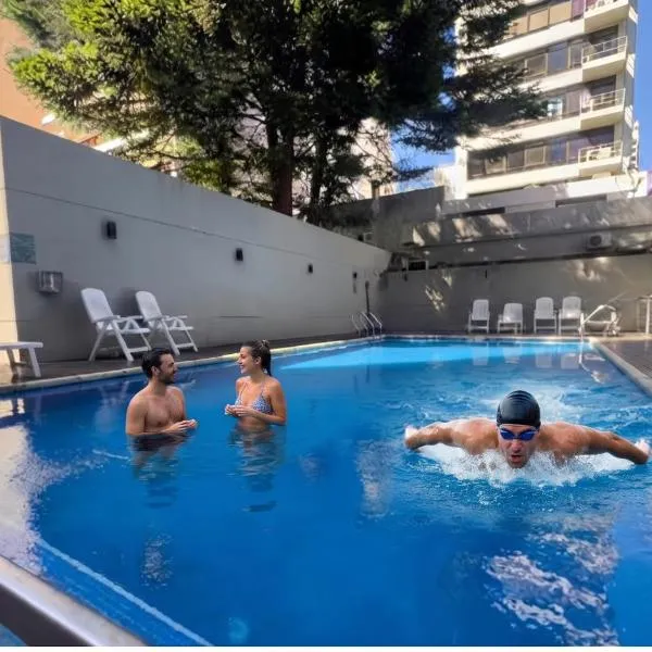 Departamento 3 amb para 5 personas con gimnasio, cochera y piscina, hotel din Buenos Aires