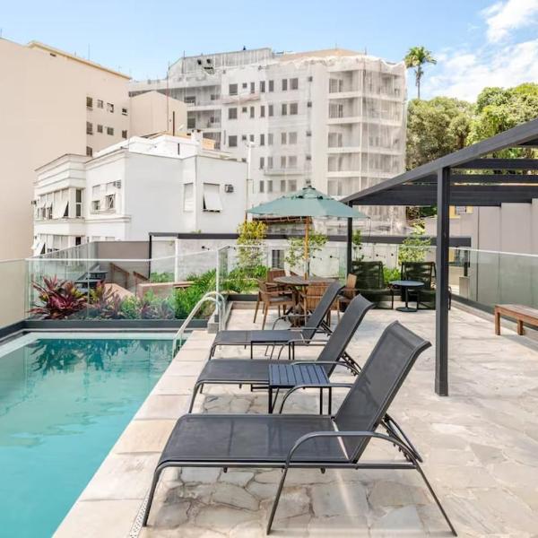 GL216 · Studio Moderno! Glória - rooftop, piscina e cowork