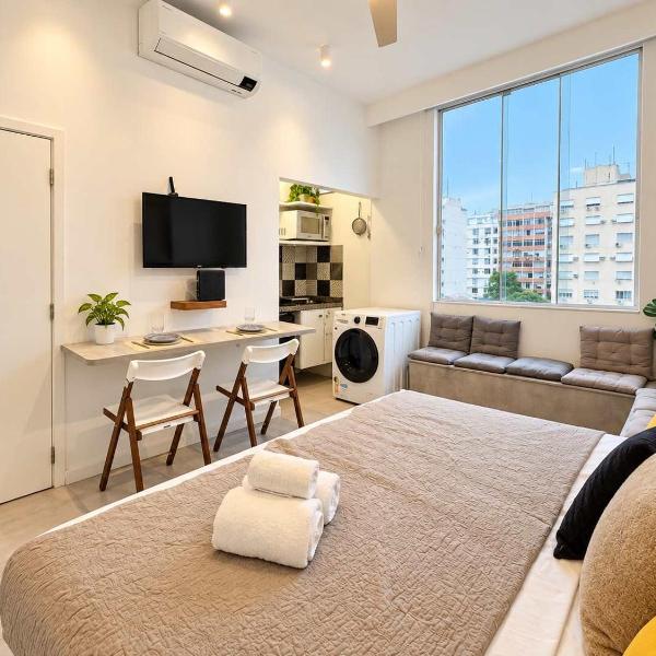 Studio entre Copacabana, Ipanema e Arpoador