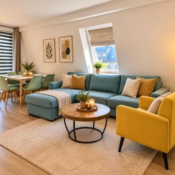 Neubau Stadtwohnung mit Balkon in Siegen Parkplatz WLAN Autobahn, hotel Siegenben