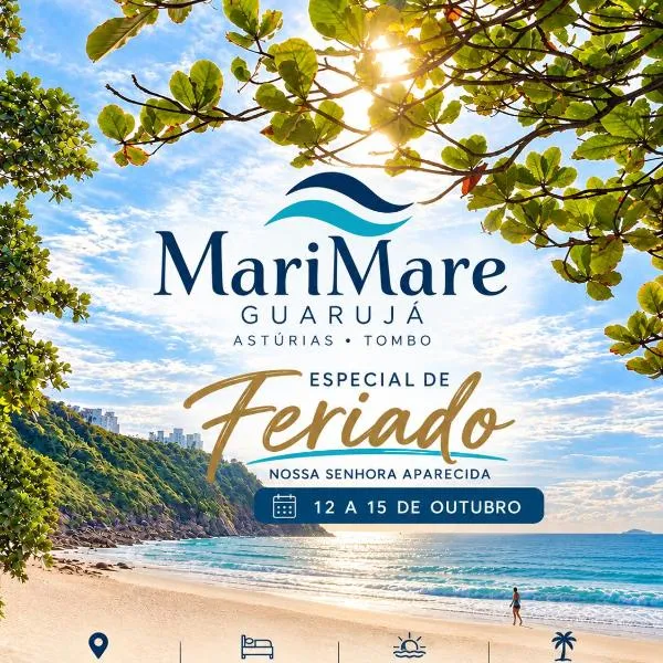 MariMare- Apartamento Vista Mar Praia Asturias e Tombo-Guaruja SP โรงแรมในกัวรูจา