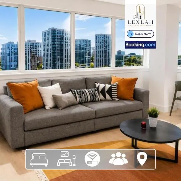Luxury 1-Bed Apartment Minutes from Wembley Stadium and OVO Arena, Gym, Lounge, Game Room & Cinema by Tube with Fast London Links, хотел в Лондон