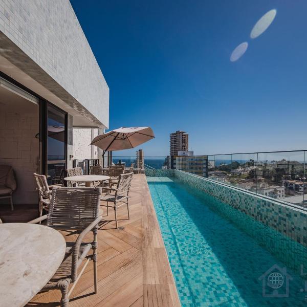 Studio Luxo Vista Mar - Piscina Rooftop - 16 Andar - Barra Salvador - Foto 4