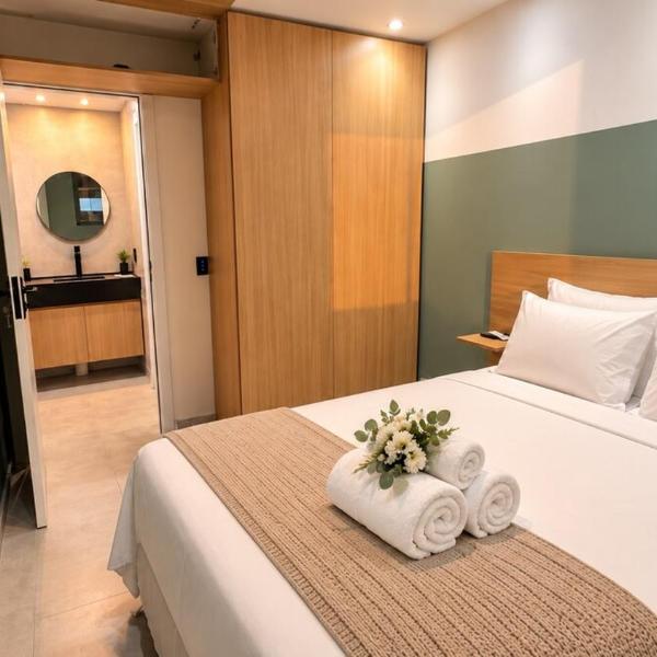 Apartamento com piscina para 3 pessoas