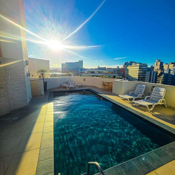 Studio no Centro: Piscina, Academia e Garagem N209