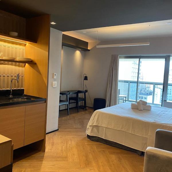 New Studio w Parking & King Bed Republica DR1617