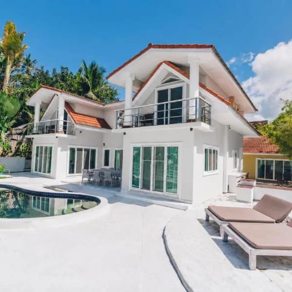 ART OCEAN VILLA Beachfront 10m & GUEST HOUSE & Private Pool Sea View Best Location, hotel sa Bophut