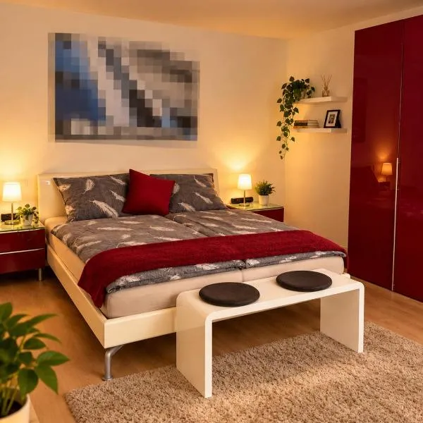 Ferienwohnung Ruhepunkt Dessau - zentral nahe Bauhaus und Meisterhäusern - mit gratis WLAN und Parken sowie Komplettküche, Hotel in Dessau