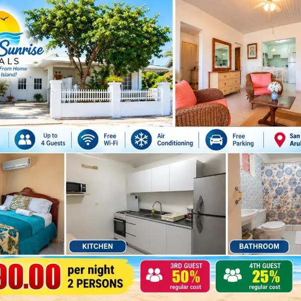 Aruba SunRise 1BR Rentals - San Nicolas、Sint Nicolaasのホテル