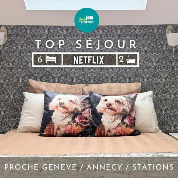 Duplex cosy Yaute Cotton - entre lacs et montagnes - Fêtes interdites, hotel en Fillinges