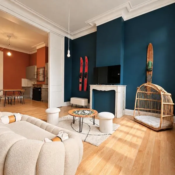 Élégance haussmannienne Centre & jardin Déco lifestyle Parking facile Tout à pied, готель у місті Валансьєнн