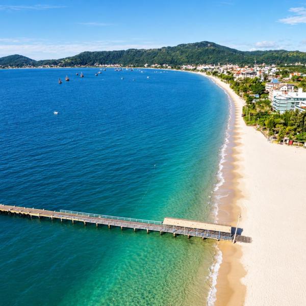 Pé na areia