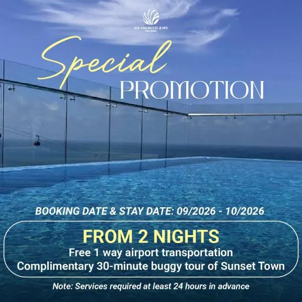 Solaro Hotel & Spa Phu Quoc - Sunset Town Seaview & Fireworks、フーコックのホテル