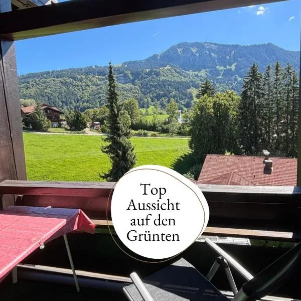 Ferienwohnung Grüntenausblick Bergblick & 2 Balkone im Allgäu, ξενοδοχείο σε Rettenberg
