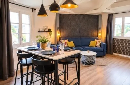 Appartement Loire et Château, Hyper Centre, vue Loire, Linge inclus, 3ème étage, хотел в Сомюр