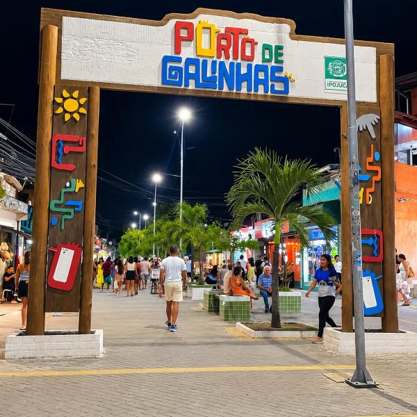 Flart no Centro De Porto de Galinhas com Piscina e Terreço